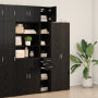 Gabinete de Almacenamiento Slim Roble Negro 30x42.5x225 cm Madera Ingienrada de , Aparadores - Ref: Foro24-3365642, Precio: 1...