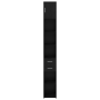 Gabinete de Almacenamiento Slim Roble Negro 30x42.5x225 cm Madera Ingienrada de , Aparadores - Ref: Foro24-3365642, Precio: 1...