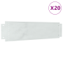 Bordes de Césped 20 pcs 25x100 cm Acero Galvanizado Flexible