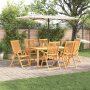 Conjunto de Comedor de Jardín de 3 Piezas de Madera Maciza de Acacia Plegable de , Conjuntos de jardín - Ref: Foro24-3375620,...