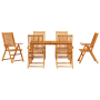 Conjunto de Comedor de Jardín de 3 Piezas de Madera Maciza de Acacia Plegable de , Conjuntos de jardín - Ref: Foro24-3375620,...