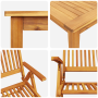 Conjunto de Comedor de Jardín de 3 Piezas de Madera Maciza de Acacia Plegable de , Conjuntos de jardín - Ref: Foro24-3375620,...