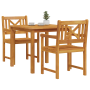 Juego de Comedor de Jardín de 3 Piezas de Madera Maciza de Acacia de , Mesas de jardín - Ref: Foro24-3375656, Precio: 246,86 ...