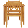 Juego de Comedor de Jardín de 3 Piezas de Madera Maciza de Acacia de , Mesas de jardín - Ref: Foro24-3375656, Precio: 246,86 ...