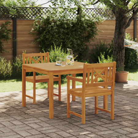 Juego de comedor de jardín de 3 piezas de madera sólida de acacia de , Mesas de jardín - Ref: Foro24-3375658, Precio: 264,12 ...