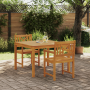 Juego de comedor de jardín de 3 piezas de madera sólida de acacia de , Mesas de jardín - Ref: Foro24-3375658, Precio: 264,12 ...