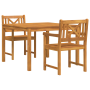 Juego de comedor de jardín de 3 piezas de madera sólida de acacia de , Mesas de jardín - Ref: Foro24-3375658, Precio: 264,12 ...