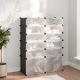 Black PP shoe rack 94x37x125 cm by vidaXL, Shoe racks and shoe organizers - Ref: Foro24-340565, Price: 64,44 €, Discount: %