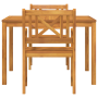 Juego de comedor de jardín de 3 piezas de madera sólida de acacia de , Mesas de jardín - Ref: Foro24-3375658, Precio: 264,12 ...