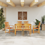 Conjunto de Comedor de Jardín de 5 Piezas - Madera de Acacia Sólida de , Mesas de jardín - Ref: Foro24-3375678, Precio: 444,0...