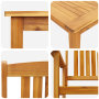 Conjunto de Comedor de Jardín de 5 Piezas - Madera de Acacia Sólida de , Mesas de jardín - Ref: Foro24-3375678, Precio: 444,0...