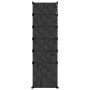 Black PP shoe rack 94x37x125 cm by vidaXL, Shoe racks and shoe organizers - Ref: Foro24-340565, Price: 64,44 €, Discount: %