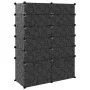 Black PP shoe rack 94x37x125 cm by vidaXL, Shoe racks and shoe organizers - Ref: Foro24-340565, Price: 63,59 €, Discount: %