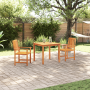 Conjunto de Comedor de Jardín de 3 Piezas de Madera Sólida de Acacia de , Mesas de jardín - Ref: Foro24-3375682, Precio: 246,...