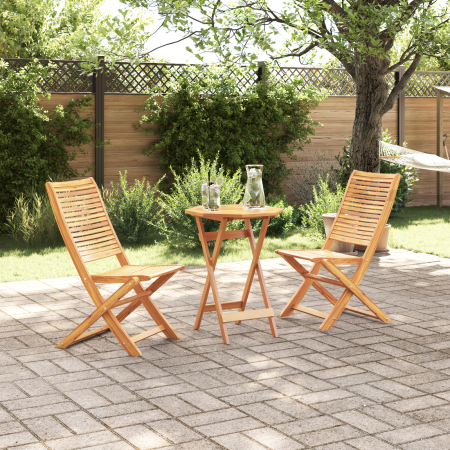 Juego de Bistro Plegable de 3 Piezas de Madera Maciza de Acacia de , Mesas de jardín - Ref: Foro24-3375692, Precio: 170,66 €,...