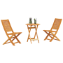 Juego de Bistro Plegable de 3 Piezas de Madera Maciza de Acacia de , Mesas de jardín - Ref: Foro24-3375692, Precio: 170,66 €,...
