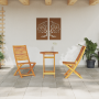 Juego de Bistro Plegable de 3 Piezas de Madera Maciza de Acacia de , Mesas de jardín - Ref: Foro24-3375692, Precio: 170,66 €,...