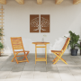Set de Bistro Plegable de 3 Piezas de Madera Sólida de Acacia de , Mesas de jardín - Ref: Foro24-3375698, Precio: 181,65 €, D...