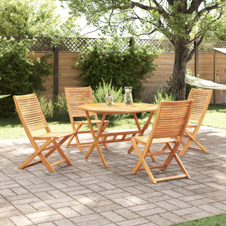 Conjunto de Comedor de Jardín de 5 Piezas de Madera Sólida de Acacia de , Mesas de jardín - Ref: Foro24-3375706, Precio: 365,...