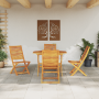 Conjunto de Comedor de Jardín de 5 Piezas de Madera Sólida de Acacia de , Mesas de jardín - Ref: Foro24-3375706, Precio: 365,...