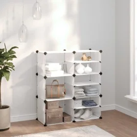 Transparent PP shoe rack 84x31.5x93 cm by vidaXL, Shoe racks and shoe organizers - Ref: Foro24-340568, Price: 28,89 €, Discou...