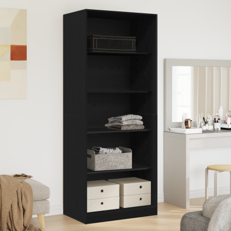 Armario Rojo Negro Juego de 2 Roble negro Tablero de partículas | Foro24.es | Tu tienda online para hogar, jardín y más Foro24.es