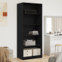 Armario Rojo Negro Juego de 2 Roble negro Tablero de partículas | Foro24.es | Tu tienda online para hogar, jardín y más Foro24.es