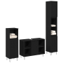 Juego de Muebles de Baño 3 piezas en Roble Negro Madera Elaborada de , Muebles de baño - Ref: Foro24-3378509, Precio: 213,67 €