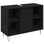 Juego de Muebles de Baño 3 piezas en Roble Negro Madera Elaborada de , Muebles de baño - Ref: Foro24-3378509, Precio: 213,67 €