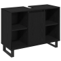 Conjunto de Muebles de Baño de 3 piezas Roble Negro Madera Tratada de , Muebles de baño - Ref: Foro24-3378512, Precio: 222,77...
