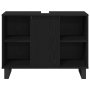 Conjunto de Muebles de Baño de 3 piezas Roble Negro Madera Tratada de , Muebles de baño - Ref: Foro24-3378512, Precio: 222,77...