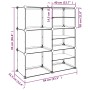 Transparent PP shoe rack 84x31.5x93 cm by vidaXL, Shoe racks and shoe organizers - Ref: Foro24-340568, Price: 29,26 €, Discou...