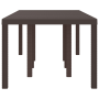 Mesa de Jardín Marrón 250x100x73 cm Polirratán de , Mesas de jardín - Ref: Foro24-3378517, Precio: 226,65 €, Descuento: %