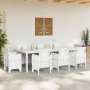 Mesa de Jardín Blanca 250x100x73 cm Poly Rattan de , Mesas de jardín - Ref: Foro24-3378518, Precio: 226,65 €, Descuento: %