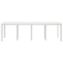 Mesa de Jardín Blanca 250x100x73 cm Poly Rattan de , Mesas de jardín - Ref: Foro24-3378518, Precio: 226,65 €, Descuento: %