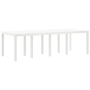 Mesa de Jardín Blanca 250x100x73 cm Poly Rattan de , Mesas de jardín - Ref: Foro24-3378518, Precio: 226,65 €, Descuento: %