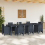 Mesa de Jardín Antracita 300x100x73 cm de Ratán Sintético de , Mesas de jardín - Ref: Foro24-3378520, Precio: 260,03 €, Descu...