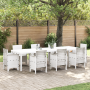 Mesa de Jardín blanca 300x100x73 cm de polyratán | Foro24.es | Tu tienda online para hogar, jardín y más Foro24.es