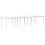 Mesa de Jardín blanca 300x100x73 cm de polyratán | Foro24.es | Tu tienda online para hogar, jardín y más Foro24.es