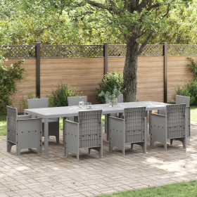 Mesa de Jardín Gris Claro 300x100x73 cm Poly Rattan de , Mesas de jardín - Ref: Foro24-3378523, Precio: 274,23 €, Descuento: %