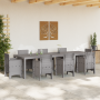 Mesa de Jardín Gris Claro 300x100x73 cm Poly Rattan de , Mesas de jardín - Ref: Foro24-3378523, Precio: 274,23 €, Descuento: %