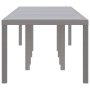 Mesa de Jardín Gris Claro 300x100x73 cm Poly Rattan de , Mesas de jardín - Ref: Foro24-3378523, Precio: 274,23 €, Descuento: %