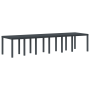 Mesa de Jardín Antracita 350x100x73 cm Polyratán de , Mesas de jardín - Ref: Foro24-3378524, Precio: 302,28 €, Descuento: %