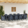 Mesa de Jardín Antracita 350x100x73 cm Polyratán de , Mesas de jardín - Ref: Foro24-3378524, Precio: 302,28 €, Descuento: %