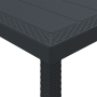 Mesa de Jardín Antracita 350x100x73 cm Polyratán de , Mesas de jardín - Ref: Foro24-3378524, Precio: 302,28 €, Descuento: %