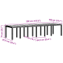Mesa de Jardín Antracita 350x100x73 cm Polyratán de , Mesas de jardín - Ref: Foro24-3378524, Precio: 302,28 €, Descuento: %