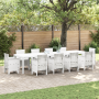 Mesa de Jardín Blanca 350x100x73 cm de Plástico Sintético de , Mesas de jardín - Ref: Foro24-3378526, Precio: 305,09 €, Descu...