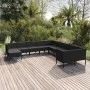 Gartenmöbel-Set 11-teilig, schwarze Kissen aus synthetischem Rattan von vidaXL, Gartensets - Ref: Foro24-3094517, Preis: 901,...
