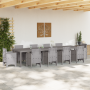 Mesa de Jardín  Gris Claro 350x100x73 cm Polyratán | Foro24.es | Tu tienda online para hogar, jardín y más Foro24.es