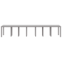 Mesa de Jardín Gris Claro 400x100x73 cm de Ratán de , Mesas de jardín - Ref: Foro24-3378531, Precio: 335,16 €, Descuento: %
